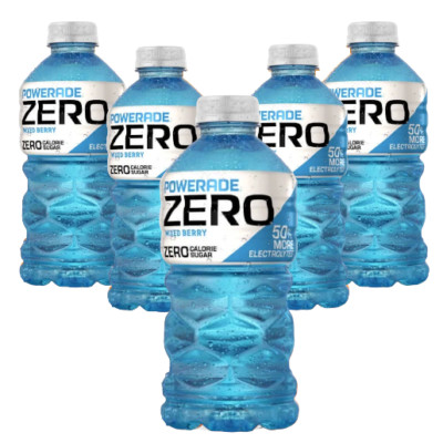 Powerade ZERO MIXED BERRY Sports Drink 0 Cal Enhanced Electrolytes 28Oz (5 Pack)