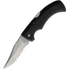 Hard Hat Lockback Folding Knife 2.5" Stainless Steel Blade Black Rubber Handle