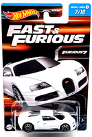 Hot Wheels Fast & Furious Serie 3 Car Bugatti Yeyron 7/10