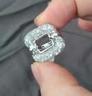 Hypoallergenic White Gold Plated Stainless Steel Fashion Ring Cubic Zirconia 8 — photo 4