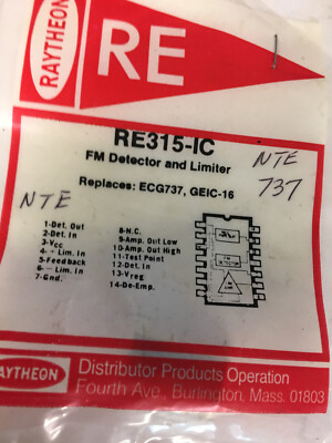 RAYTHEON FM DETECTOR AND LIMITER SAME AS NTE 737---