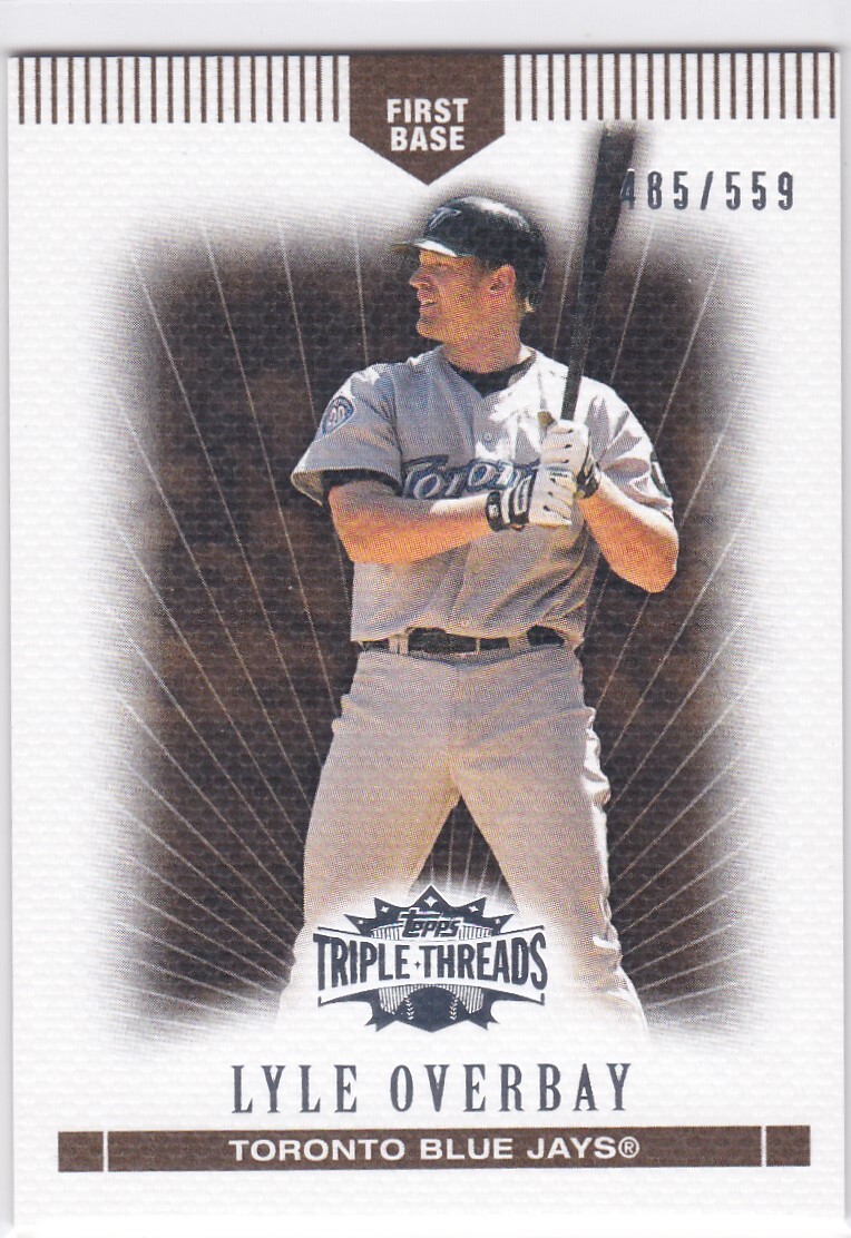 2007 Topps Triple Threads Sepia #79 Lyle Overbay Blue Jays /559