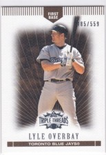 2007 Topps Triple Threads Sepia #79 Lyle Overbay Blue Jays /559 Free Shipping!