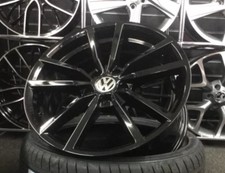 18" VW Golf R Pretoria Style Gloss black alloy wheels & 225/40/18 tyres 