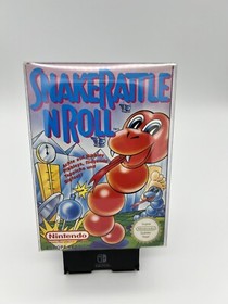 ‼️NINTENDO NES SNAKE RATTLE N ROLL-KAUFBELEG-OVP-CIB-Komplett-SAMMLER Zustand‼️ 