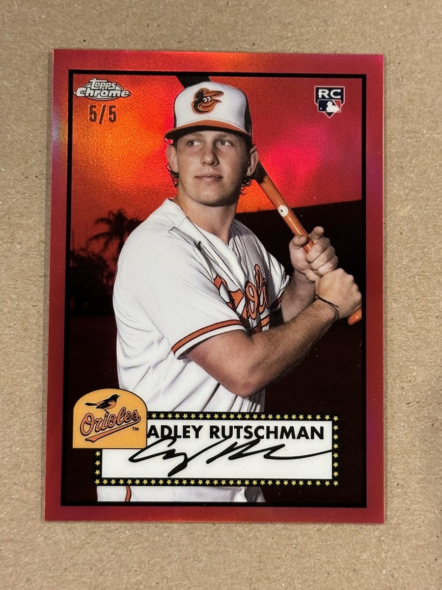 Adley Rutschman RC 5/5 Red 2023 Topps Chrome Lids Exclusive #52-1