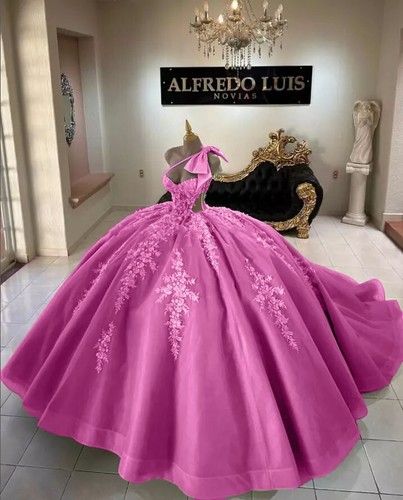 Custom Color Quinceanera Dress Dance with Bow Sweet 15 Princess Party Ball Gown - Picture 19 of 26
