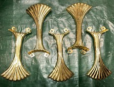 Lot Of 5 Ceiling Fan Blade Arm Bracket Gold Brass CK-5A