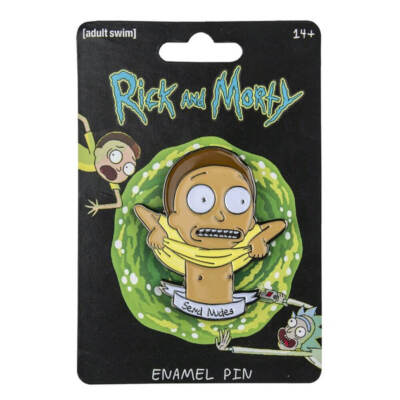 Licensed Official Product Lapel Pin Rick and Morty Send Nudes Enamel