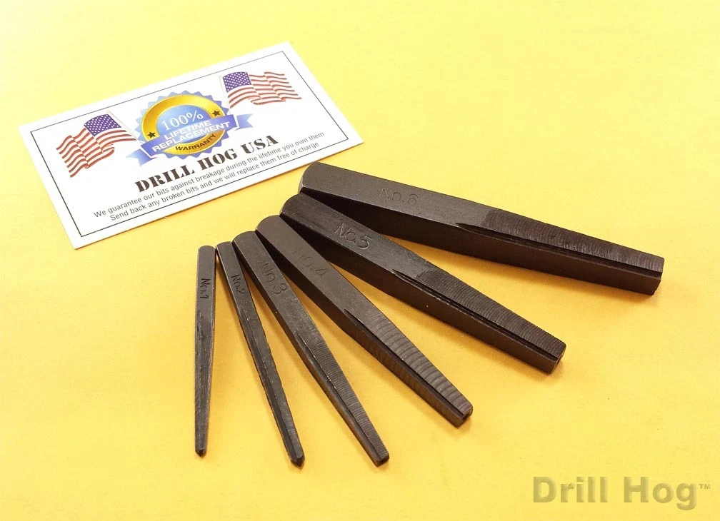 Easy square drill online bit set