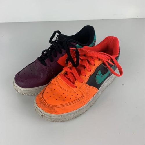 Nike Unisex Para Niños Zapatos de baloncesto Air Force 1 LV8 AV7956 Naranja  Color bloque 13 C | eBay