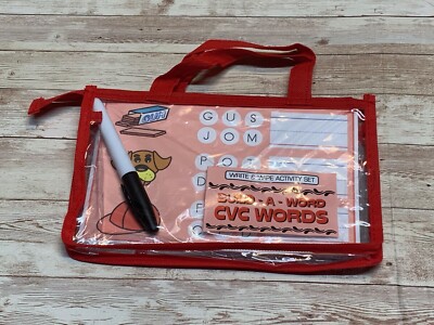 Busy bag - Write & Wipe Activity Set - Build A Word CVC Words - Learning 