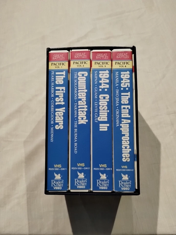 Great Battles of World War II 2 : Victory In The Pacific 4-VHS Box Set 1987 VG - Image 2 of 4