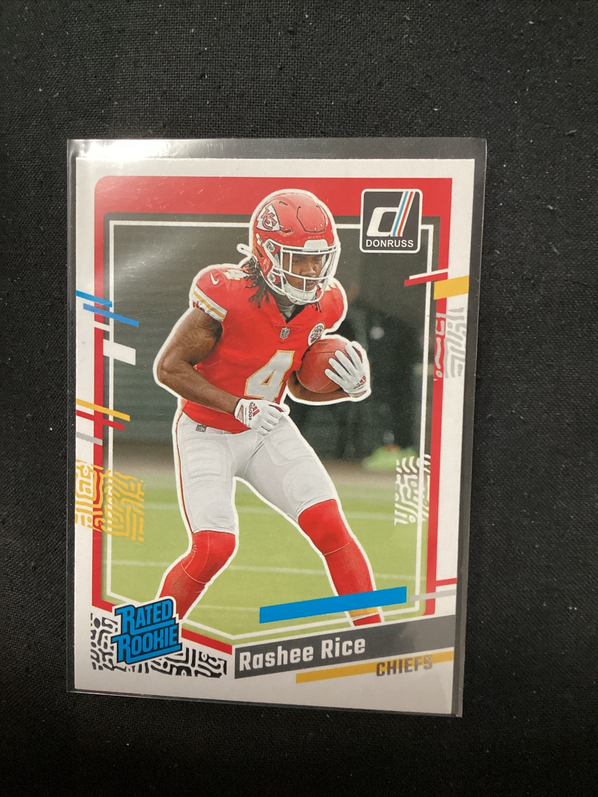 2023 Panini Donruss Rashee Rice #350 Rated Rookie Kansas City Chiefs         TR4