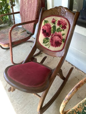 needlepoint victorian antique