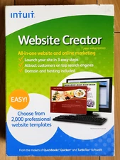 Intuit Website Creator - CD Software for Windows 2009 - NEW Factory Sealed