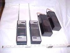 PAIR WT-7 Transceivers Stellar Co. - by Astra.  9-Transistor HAND HELD 1965 RARE
