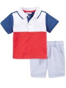 infant red polo shirt