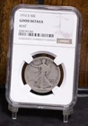1916-S Liberty Walking Half Dollar - NGC AG Details Bent (#59900-L)