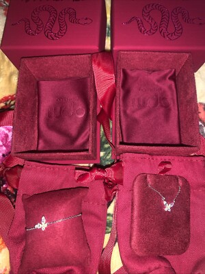 apm monaco NECKLACE AND BRACELET SET Butterfly   BNIB