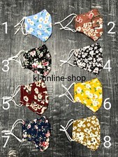 Washable Cotton Drinking Face Mask With A Straw Hole, Nose Guard, Filter Pocket