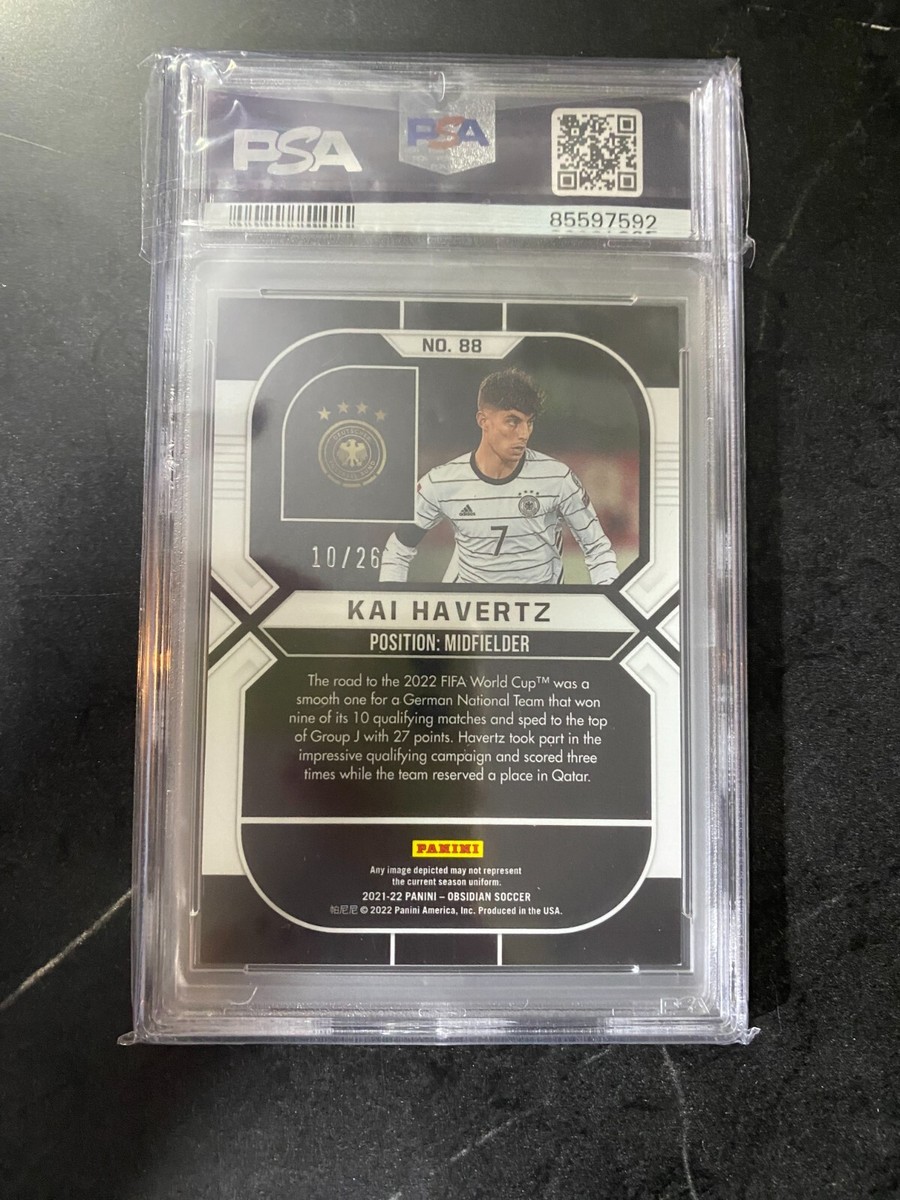 KAI HAVERTZ 2021-22 PANINI OBSIDIAN #88 ELECTRIC ETCH RED PULSAR