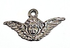 2 Pcs. Angel w/ Wings Pendants Charms Cast Fine Pewter