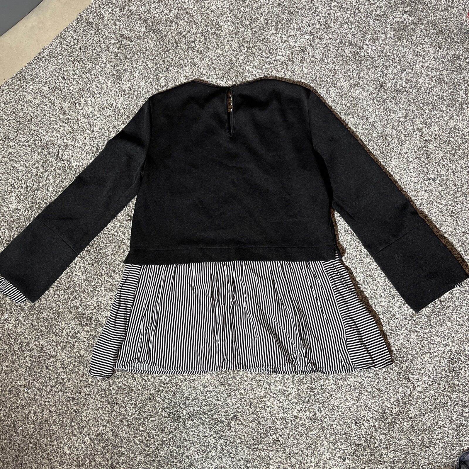 Zara Basic Collection- Top Mixed Media Blouse -st… - image 8