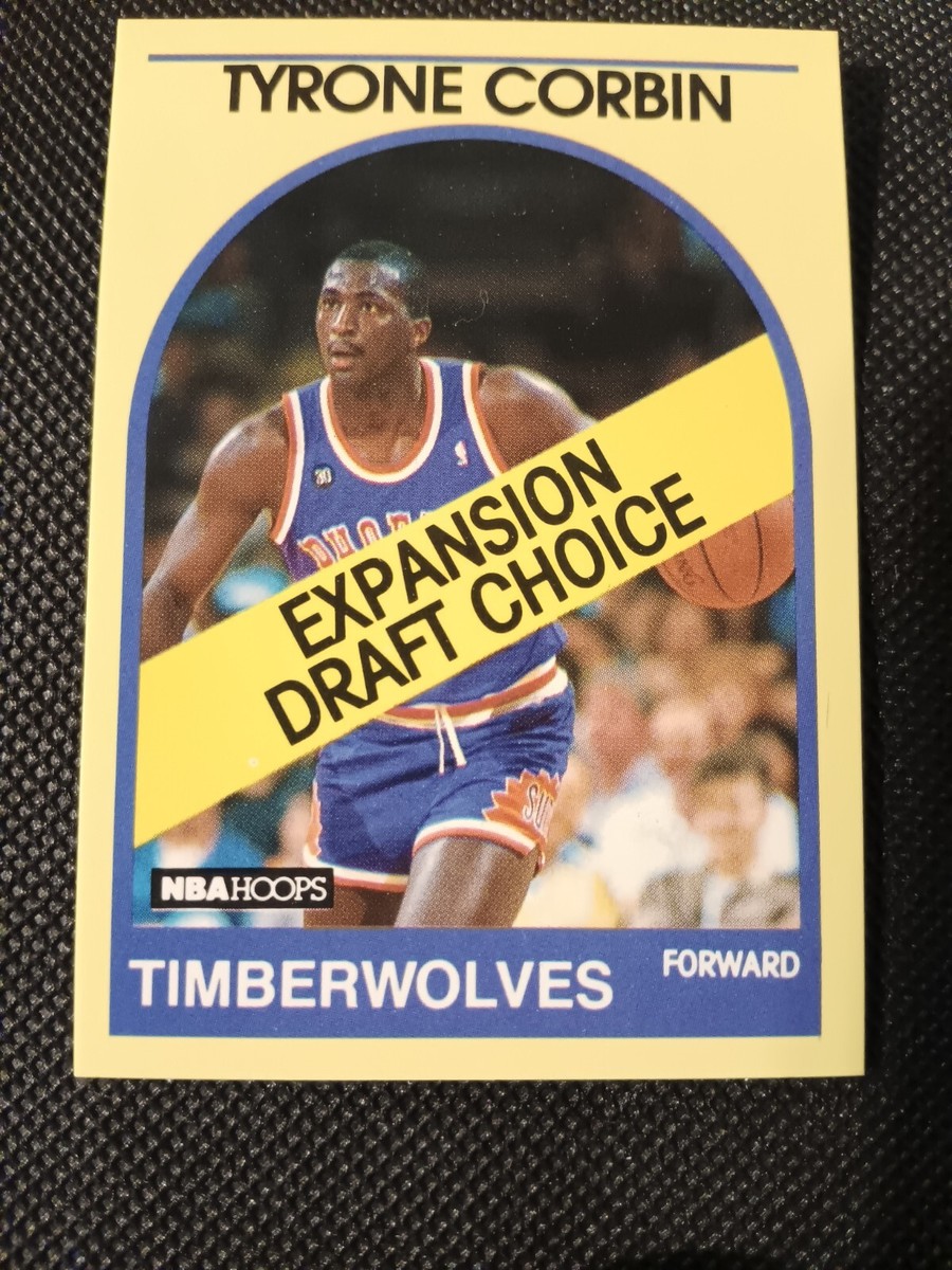 1989 TY TYRONE CORBIN NBA HOOPS EXPANSION DRAFT ROOKIE CARD RC #58