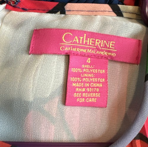 Catherine Malandrino Plissee Kleid Größe 4 ärmellos bunt - Bild 5 von 5