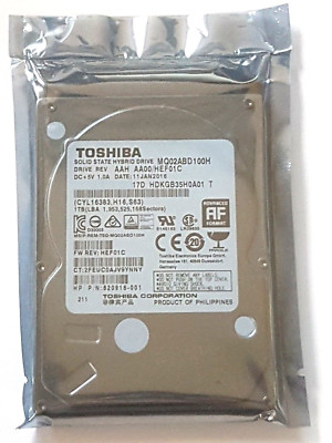 1 TB SATA Toshiba MQ02ABD100H SSHD 5400rpm 64MB HDD 2.5'' Internal Hard Drive New