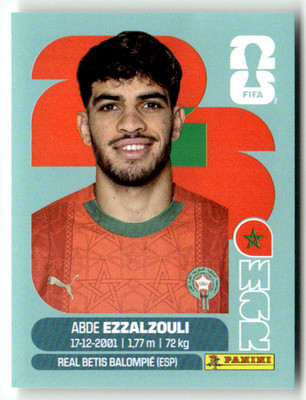 Panini 2026 World Cup WM Amerika Sticker No. MAR 17 Abde Ezzalzouli Marokko