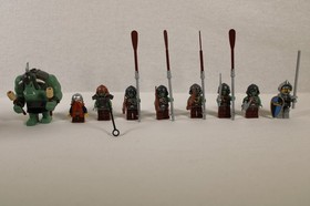 LEGO Castle Fantasy Era Troll Warship 7048 Mostly Complete inc Green Dragon READ