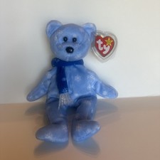 Ty Beanie Babies 1999 Holiday Teddy Bear Plush Toy - Blue