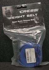 Cressi Weight Belt Nylon Quick Release Belt Plastic Buckle Dive Belt