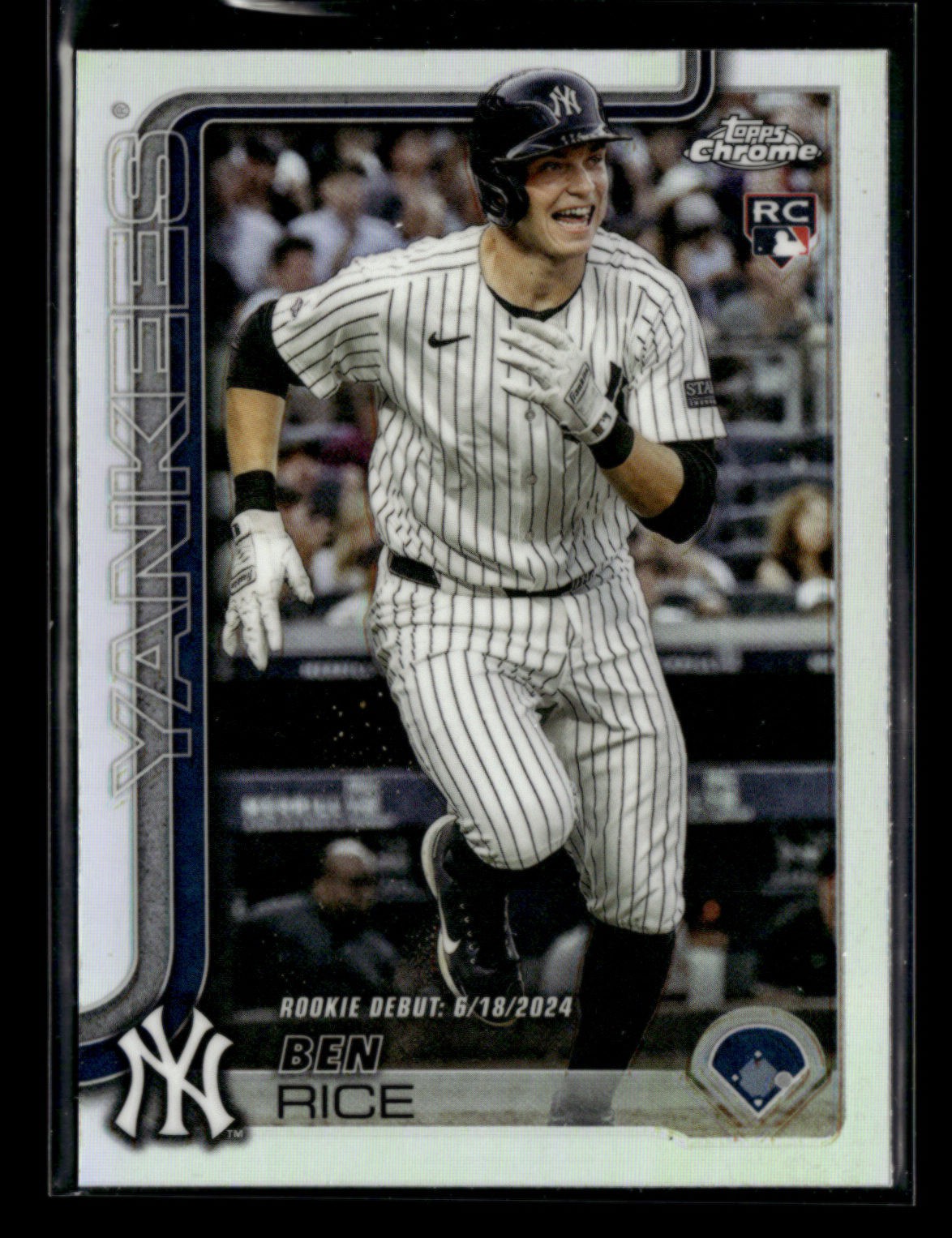 Ben Rice 2025 Topps Chrome Update Series RC Refractor Rookie Debut [xdD95