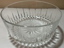 Arcoroc France Diamant Starburst Cut Glass Dessert Bowl 5" — listing 5
