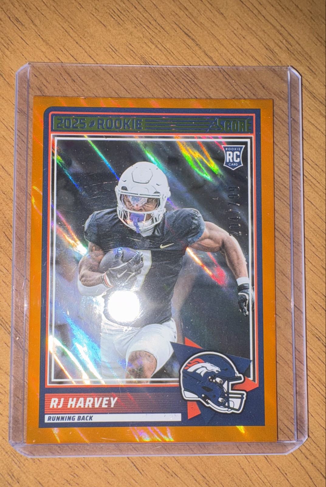 2025 Score - Rookies RJ Harvey #49 Lava /799 (RC)
