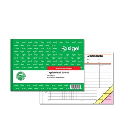 SIGEL Tagelohnbuch Formularbuch SD065, 1 St.