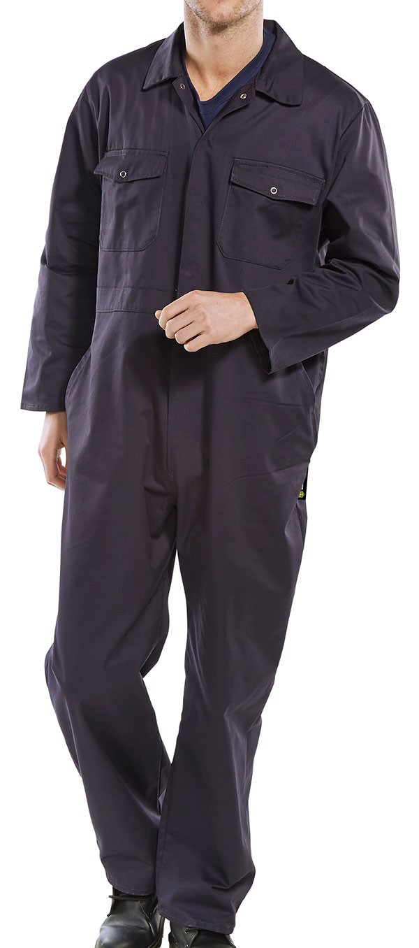 Beeswift Boilersuit Navy Blue Size 42