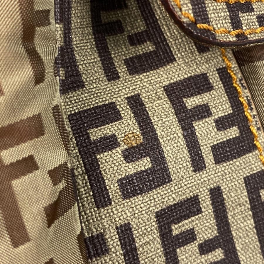 FENDI Zuccino Shoulder Bag 8BT129 Coated Canvas Beige #BS1696 thumbnail 4