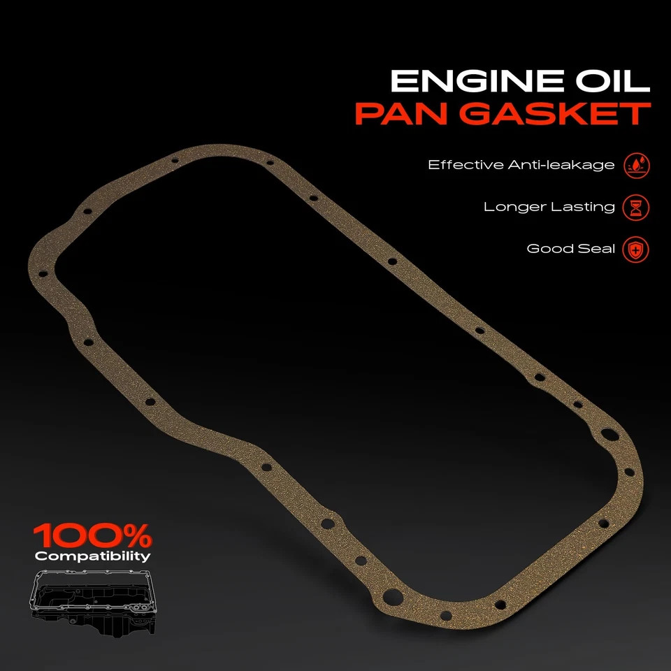 Junta del cárter de aceite del motor para Mitsubishi Mirage 1997 1998 1999-2002 L4 1,8 L MD318675 Foto 3 de 4