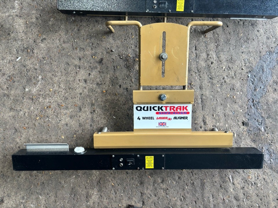 Quicktrak Laser 4 Wheel Alignment Tracking Gauges WithSlide Plates and ...
