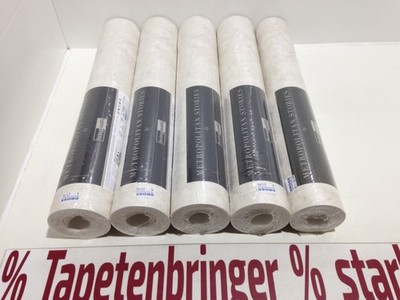 Vliestapete Metropolitan AS 5x 36924-4 (5Rollen) Uni Struktur Creme Beige Glanz