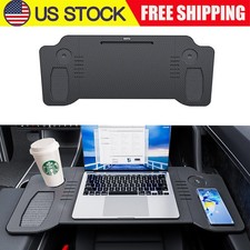 New Car Steering Wheel Tray Desk 2 Sided For Laptop Drink Food Work Table Holder