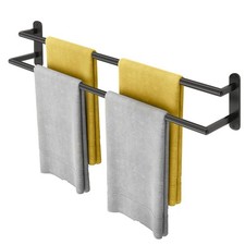 Double Towel Bar 32 Inch, Towel Racks for Bathroom, Wall Mount Bathroom Towel...