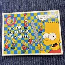 The Simpsons 3D Chess Set Game - Unused Complete Set Excellent Condition Vintage