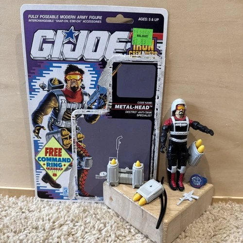 Metal-Head Complete Cardback 1990 G.I. Joe New O Ring
