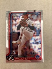 2025 Topps Chrome #90 Braves HURSTON WALDREP Rookie RC