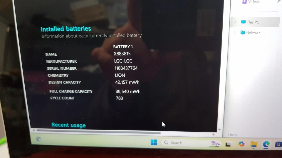 READ!! Microsoft 1631 Surface Pro 3 12" Laptop Intel Core i3-4020Y 4GB 64GB SSD - Image 2 of 4